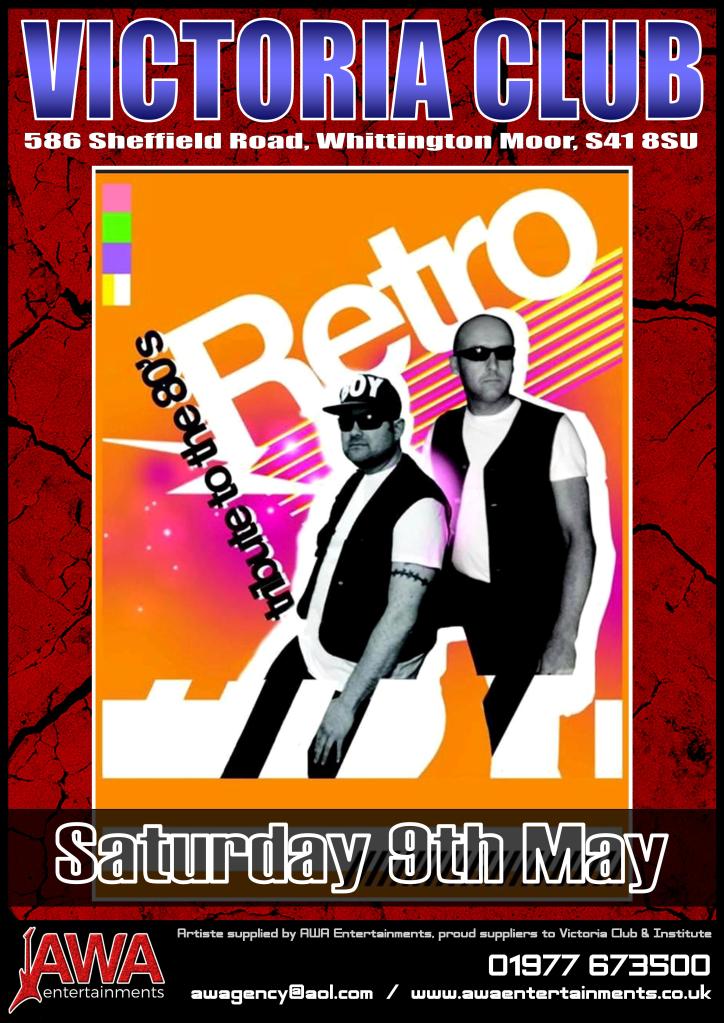 Saturday 9th May&nbsp;2026